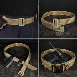 KRYDEX Tactical 1.5" EDC Duty Belt Concealed Carry Base Belt Hook & Loop Inner Belt Men Waist Belt Outdoor Hunting Acessories