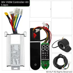 36V 350W 15A Electric Scooter Brushless Motor Universal Controller LED Dashboard Display Throttle Kit for Xiaomi M365 E-Scooter