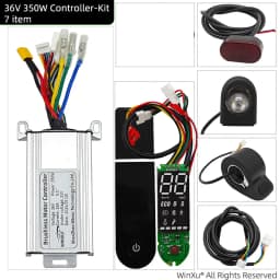 36V 350W 15A Electric Scooter Brushless Motor Universal Controller LED Dashboard Display Throttle Kit for Xiaomi M365 E-Scooter