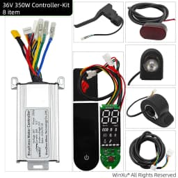 36V 350W 15A Electric Scooter Brushless Motor Universal Controller LED Dashboard Display Throttle Kit for Xiaomi M365 E-Scooter