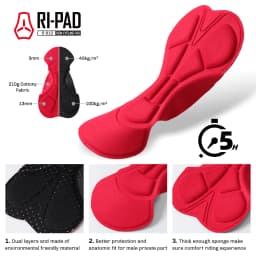 RION Men Cycling Pants Winter MTB Mountain Bike Bib Tights Thermal Fleece Padded Bibs Long Distance Bicycle Riding Team Uniform