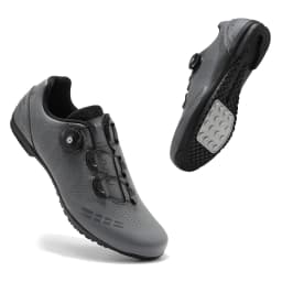 Flat Pedal Cycling Shoes MTB Men Mountain Bicycle Shoe Cleat Shoes Cycling Sneaker Lock-Free Bike Speed Footwear Breathable Gray