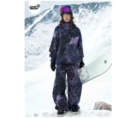 JOHN SNOW 2025 Unisex Professional Snowboard Suit Waterproof Windproof Fully Taped Seams Ski Jacket & Pants for Outdoor Sports