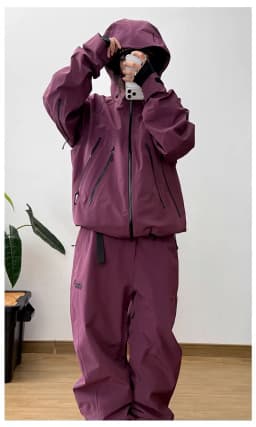 JOHN SNOW 2025 Unisex Professional Snowboard Suit Waterproof Windproof Fully Taped Seams Ski Jacket & Pants for Outdoor Sports