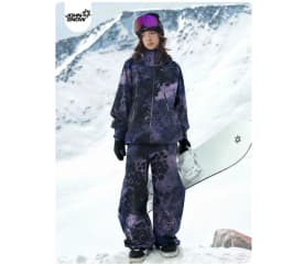 JOHN SNOW 2025 Unisex Professional Snowboard Suit Waterproof Windproof Fully Taped Seams Ski Jacket & Pants for Outdoor Sports