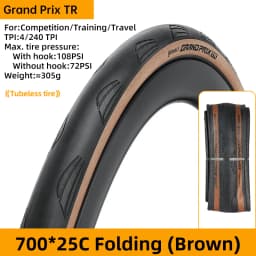 Continental Grand Prix Bicycle Road Tire 700 X 25C/28C/30C/32C Folding Clincher Bike Tyre Tubeless/Tube Type