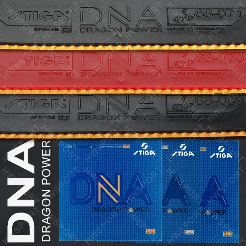STIGA DNA Dragon Power Table Tennis Rubber Professional Sticky Ping Pong Rubber Sheet with Power Sponge