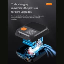 Efficient Digital Inflation Pump Outdoor Air Pump Wireless Rechargeable Pump High Air Volume Output Large Battery Capacity