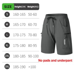 WOSAWE Mountain Bike Shorts Multi-Pockects Quick Dry Loose Fit MTB Racing Motocross Men's Summer Cycling MTB Shorts