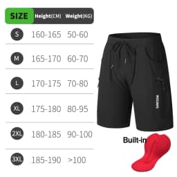 WOSAWE Mountain Bike Shorts Multi-Pockects Quick Dry Loose Fit MTB Racing Motocross Men's Summer Cycling MTB Shorts