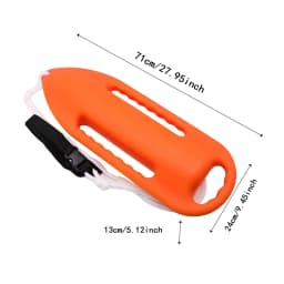 Rescue Can Lifeguard Float Rescue Gear Portable Rescue Buoy Bright Color Swimming Float for Swim Training Snorkeling Kayaking