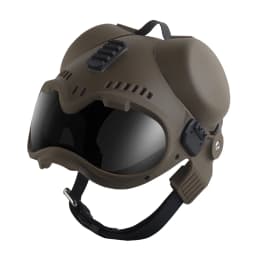 K9 Dog Tactical Helmet with Goggles Guide Rail Outdoor Combat Training Search Rescue Working Full Protective Police Dog Helmet
