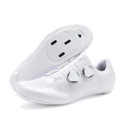 Speed Cycling Sneaker Men's Road Cycling Shoes Cleat Shoes Spd Shoes Cycling Flat Pedal Shoes Man Bike Outdoor Footwear White