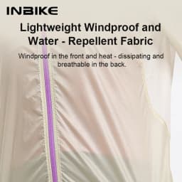 INBIKE Ultra-Light Portable Cycling Windbreaker for Women Windproof Water-Resistant Jacket for Road Biking Clothing with Pockets