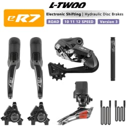 LTWOO ER7 2026 V3 Wireless Electronic Hydraulic Disc Brake Road Groupset 2x10 2x11 2x12 Speed APP Programmable Bike Upgrade Kit