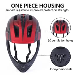 Horntour Children's Bike Helmet Full Face Removable Ultra Light Breathable Children's Outdoor Skate Roller Skate Cycling Helmet