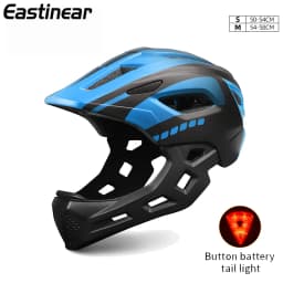 Horntour Children's Bike Helmet Full Face Removable Ultra Light Breathable Children's Outdoor Skate Roller Skate Cycling Helmet