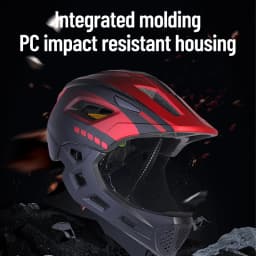 Horntour Children's Bike Helmet Full Face Removable Ultra Light Breathable Children's Outdoor Skate Roller Skate Cycling Helmet