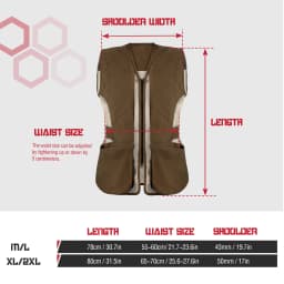 GUGULUZA Outdoor Hunting Vest Multi-Pocket Tactical Vests Breathable Mesh Security Training Jacket for Hunting Fishing Hiking