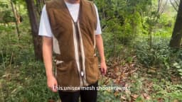GUGULUZA Outdoor Hunting Vest Multi-Pocket Tactical Vests Breathable Mesh Security Training Jacket for Hunting Fishing Hiking