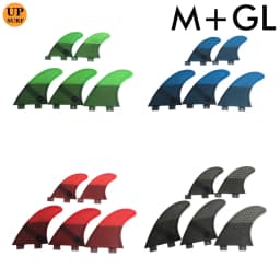 UPSURF FCS Fins M+GL 5pcs Honeycomb Surfboard Fins High Performance Surf Fins Multicolors Surfing 5 Fins Free Match
