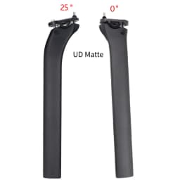 Suitable for F12 / F10 / F8 Bicycle Seat Posts. 350mm Road Bike Carbon Fiber Seat Tube, 0 Degrees, 25 Degrees