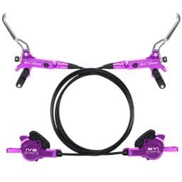 IIIPRO Ultralight Mountain Bike 4 Piston Hydraulic Disc Brake Set 850mm/1550mm CNC Oil Pressure High-quality Brake Handle