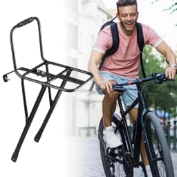 Bike Front Rack Mountain Bike Rack Basket Holder For Travel Transport Dirt Cycling Long-Distance Travel Bag Cruiser Daily