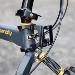 Mr.tiparts Bicycle Front Bag Carrier Block Adapter Integrated Pig Nose Bag Seat for Birdy3 P40 R2 Folding Bike Block Bracket