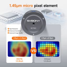 Svbony SC715C OSC Planetary Camera Color CMOS IMX715 Sensor USB 3.0 Interface for Planetary Observation and Astrophotography