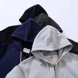 OKONKWO Heavyweight 500g Looped Bottom Solid Color Men's Women's Hooded Sweatshirt Zipper Hoodie Outdoor Travel Sports Cardigan