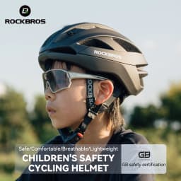 ROCKBROS Children Cycling Helmet Lightweight with Antibacterial Lining Helmet 20 Air Guide Holes Breathable Ventilated Helmet