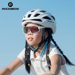 ROCKBROS Children Cycling Helmet Lightweight with Antibacterial Lining Helmet 20 Air Guide Holes Breathable Ventilated Helmet