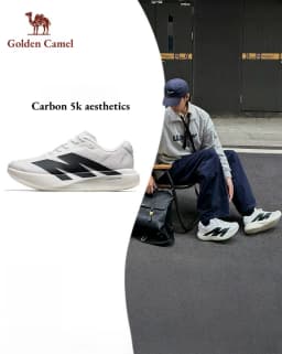 Golden Camel 5K Carbon Plate Cushion Running Shoes for Men's Women 2026 Spring Sneakers Wear-Resistant Lightweight Jogging Shoes