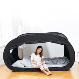 Camping Bed Tent Outdoor Folding Privacy Bed Tent Camping Fully Enclosed Shading Bed Tent for Kids and Adult