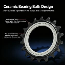 18T Hollow Jockey Wheel 12‑Speed Ceramic Bearing Rear Derailleur Pulley For Shimano R9200 R9250 R8100 R7000 Road Bike