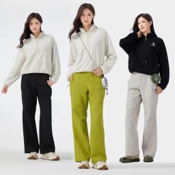 GOLDEN CAMEL Women's Tri-proof Softshell Pants Outdoor Trouser Windproof Waterproof Loose Hiking Mountaineering Pants for Women