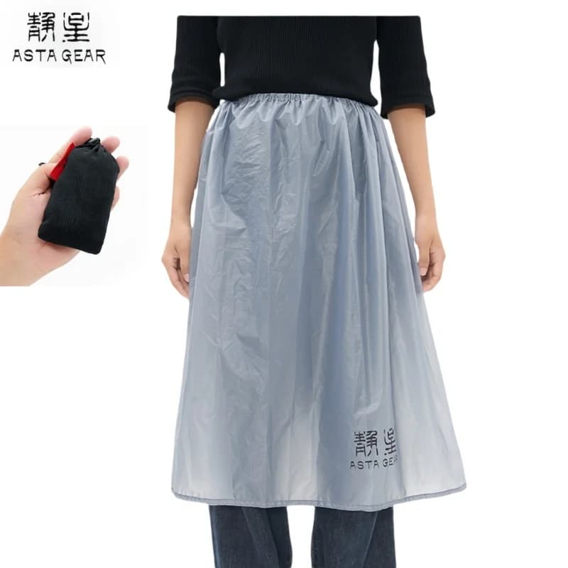 ASTA GEAR Outdoor Rain Kilt Ultralight Portable 15D Silicone Coating Rain Skirt Waterproof Windproof Hiking Mountaineering
