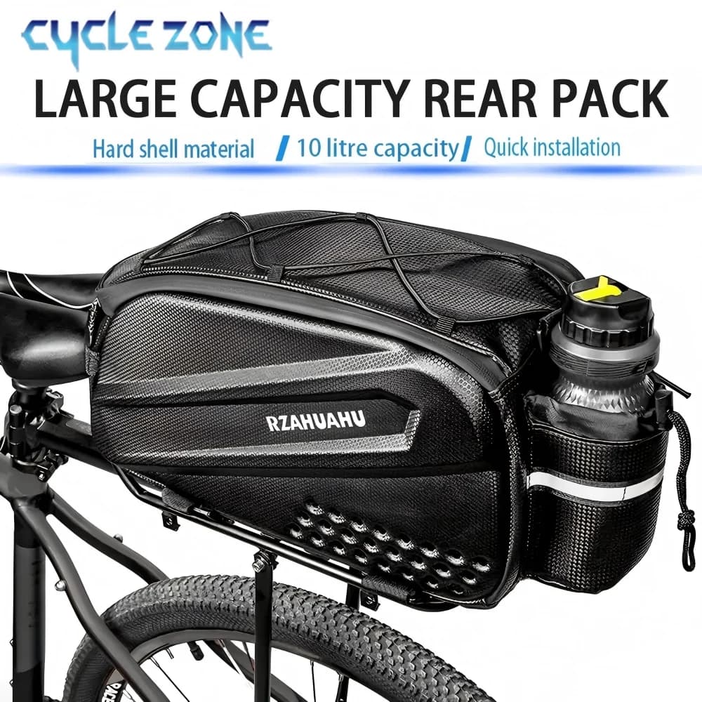 Bike Rear Seat Trunk Bag Waterproof Bicycle Rear Seat Carrier Bags Large Capacity Multiple Pockets Bike Bag Cycling Accessories