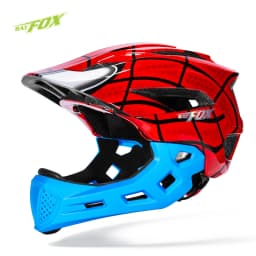 BATFOX Children Full Face Bike Helmet Removable Chin Balance Bike Skateboard Roller Skating Safety Cap Kids Bicycle Cycling Gear