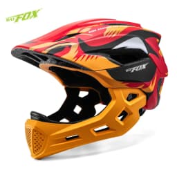 BATFOX Children Full Face Bike Helmet Removable Chin Balance Bike Skateboard Roller Skating Safety Cap Kids Bicycle Cycling Gear
