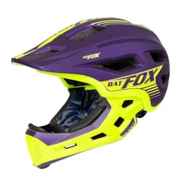 BATFOX Children Full Face Bike Helmet Removable Chin Balance Bike Skateboard Roller Skating Safety Cap Kids Bicycle Cycling Gear