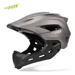 BATFOX Children Full Face Bike Helmet Removable Chin Balance Bike Skateboard Roller Skating Safety Cap Kids Bicycle Cycling Gear