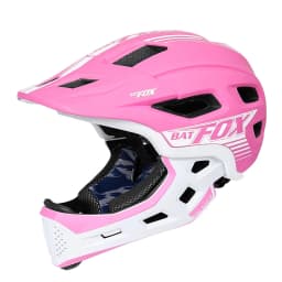 BATFOX Children Full Face Bike Helmet Removable Chin Balance Bike Skateboard Roller Skating Safety Cap Kids Bicycle Cycling Gear