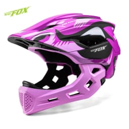 BATFOX Children Full Face Bike Helmet Removable Chin Balance Bike Skateboard Roller Skating Safety Cap Kids Bicycle Cycling Gear