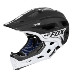 BATFOX Children Full Face Bike Helmet Removable Chin Balance Bike Skateboard Roller Skating Safety Cap Kids Bicycle Cycling Gear