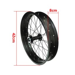 Bicycle Wheel Aluminum Alloy Front Wheel 20 X 4.0 36 Spokes Wide Tire Bicycle For Fat Bikes Snow Bikes