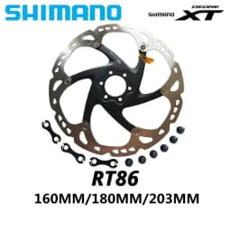 Shimano Deore XT RT86 Brake Disc 6 Bolt Ice Point Technology MTB Mountain Bicycle Disc 160MM 180MM 203MM