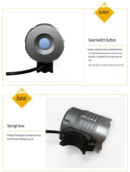 8.4V 4*T6 Bicycle Light Super Bright Waterproof MTB Road Bike Front Flashlight With 5200mAh Battery Cycling Lamp