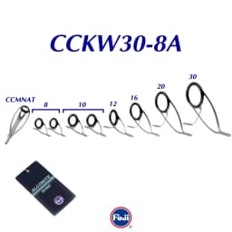 Original Fuji KW30-8A10A Silver or Dark Grey Color Alconite Guide Set for Surfcasting Rod and Heavy Surf Fishing Rods Components